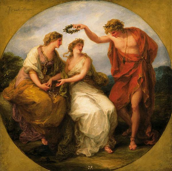 Angelica Kauffmann Beauty Directed by Prudence, Wreathed by Perfection oil painting image
